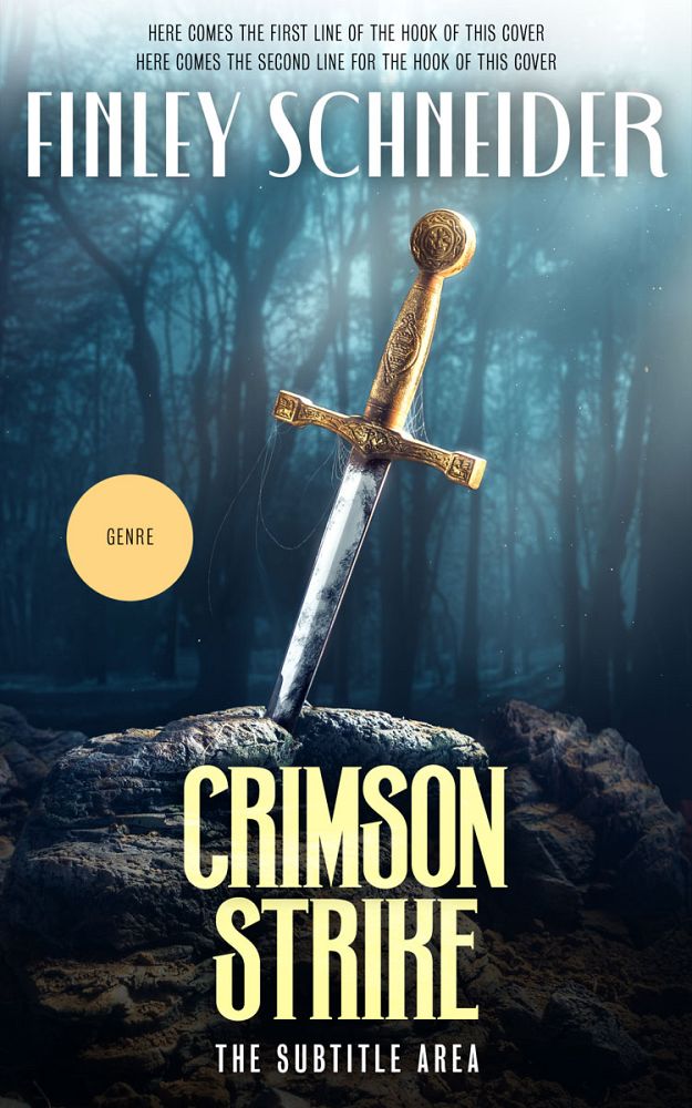 Front view of Mirage #16718 - Premade Fantasy Book Cover | BookCoverZone