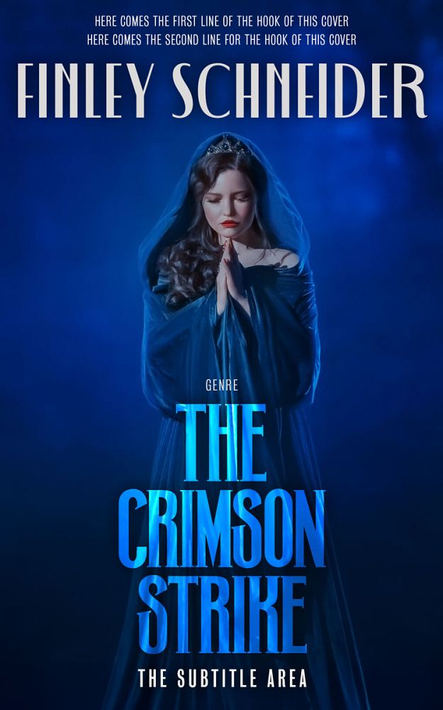 Front view of Gulf Blue #16721 - Premade Fantasy Book Cover | BookCoverZone