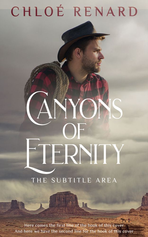 Front view of Natural Gray #16923 - Premade  Book Cover | BookCoverZone