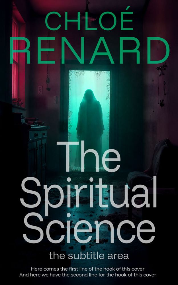 Front view of Black #16961 - Premade Horror Book Cover | BookCoverZone