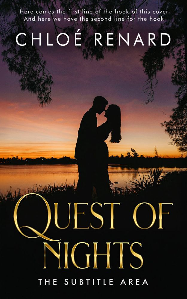 Front view of Antique Brass #17345 - Premade Romance Book Cover | BookCoverZone