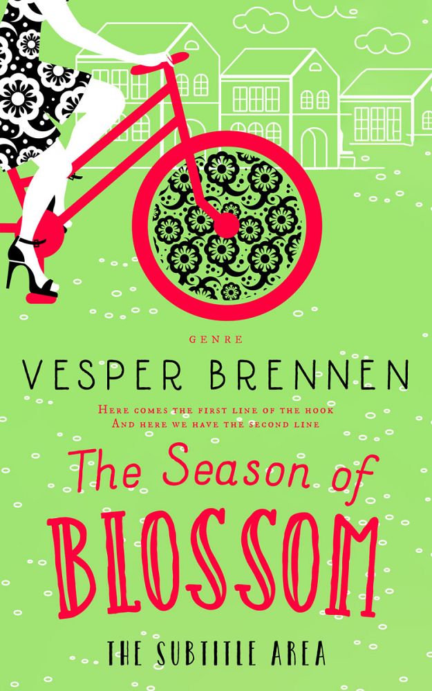 Front view of Yellow Green #20190 - Premade Chick Lit Book Cover | BookCoverZone