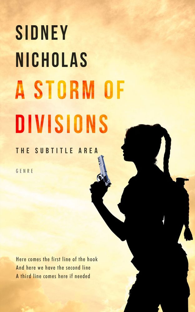Front view of Astra #20530 - Premade Action & Adventure Book Cover | BookCoverZone