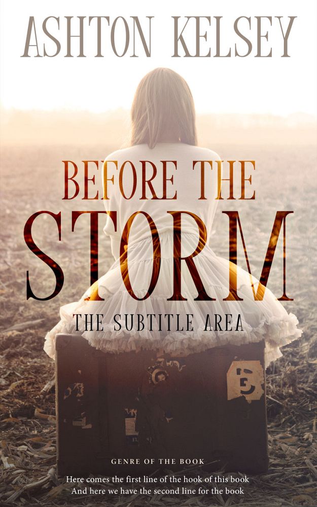 Front view of Vanilla #20610 - Premade Literary Fiction Book Cover | BookCoverZone