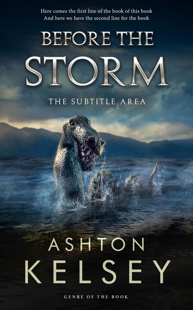 Front view of Ebony Clay #20642 - Premade Action & Adventure Book Cover | BookCoverZone