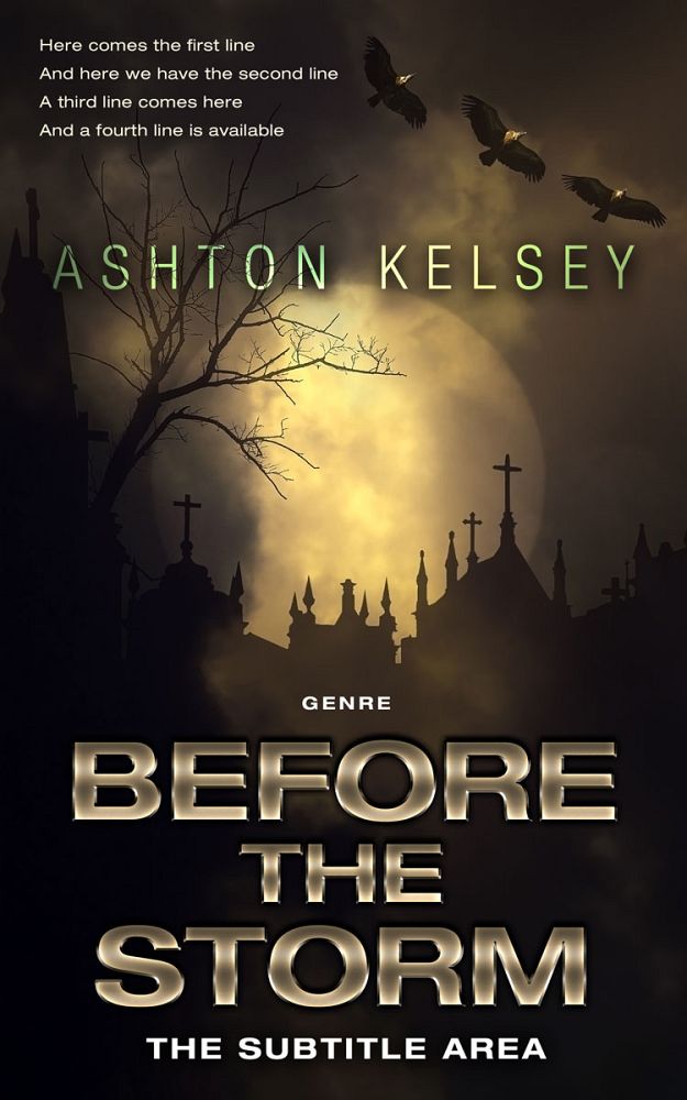 Front view of Cocoa Brown #20667 - Premade Horror Book Cover | BookCoverZone