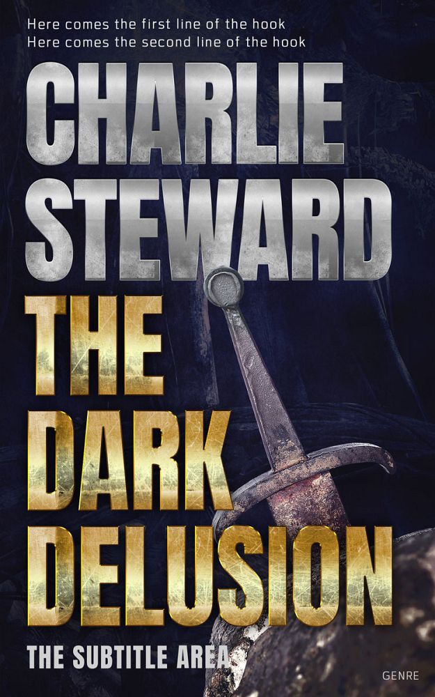Front view of Steel Gray #20844 - Premade Fantasy Book Cover | BookCoverZone