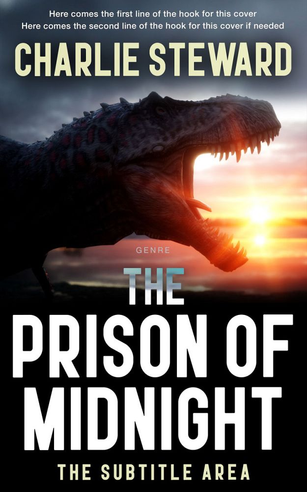 Front view of Calico #20922 - Premade Action & Adventure Book Cover | BookCoverZone