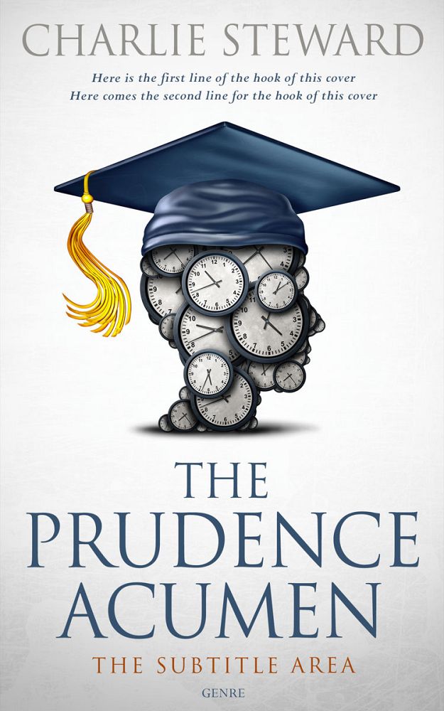Front view of Pickled Bluewood #21012 - Premade Education Book Cover | BookCoverZone