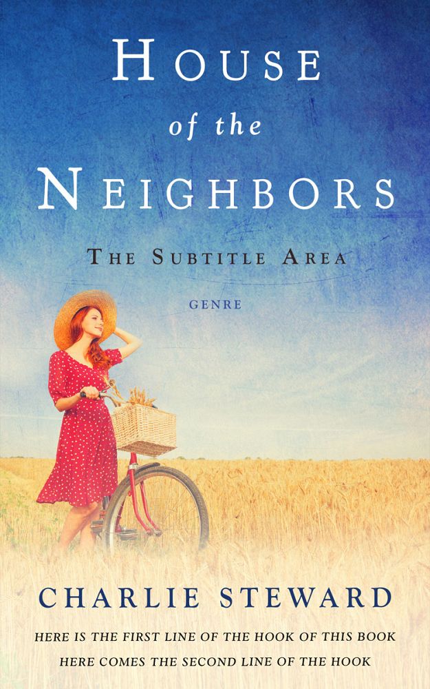Front view of Azure #21043 - Premade Literary Fiction Book Cover | BookCoverZone