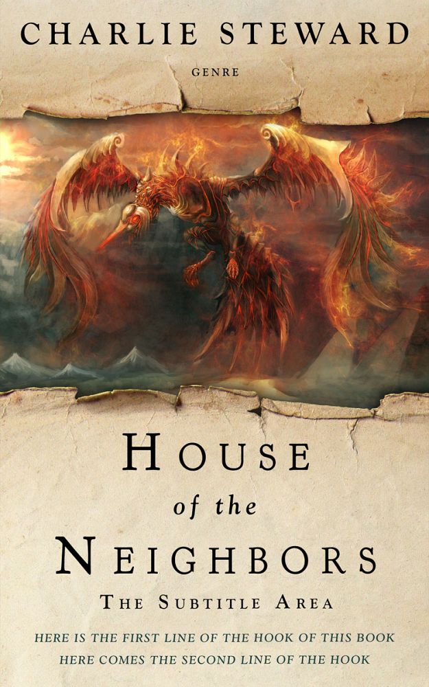 Front view of English Walnut #21066 - Premade Fantasy Book Cover | BookCoverZone