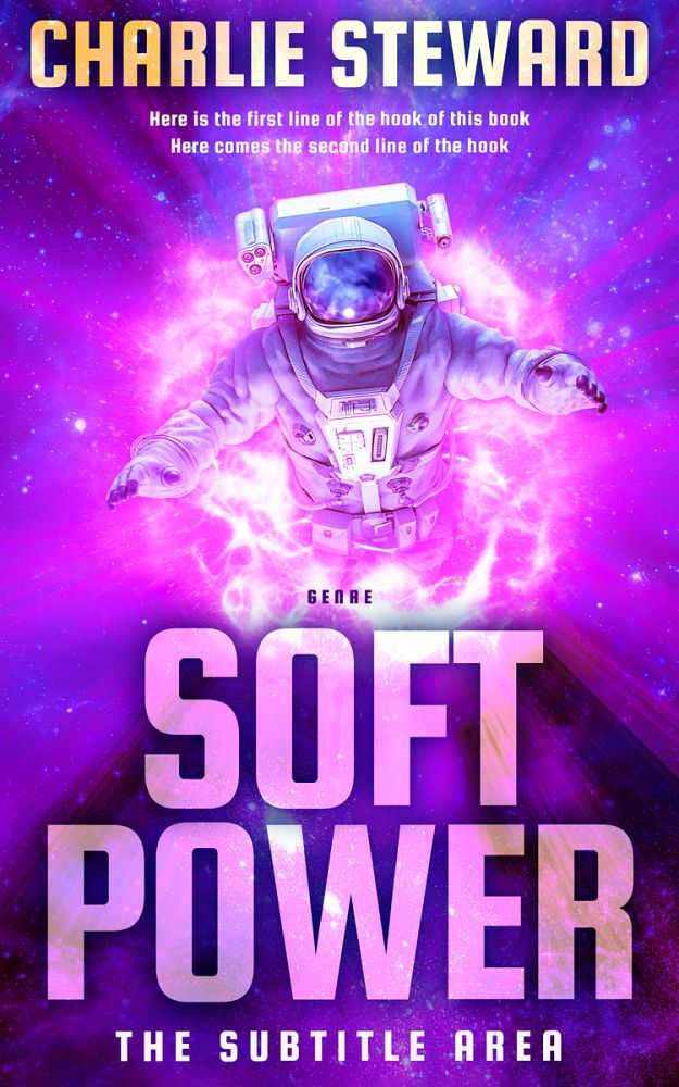 Front view of Lavender #21098 - Premade Science Fiction Book Cover | BookCoverZone