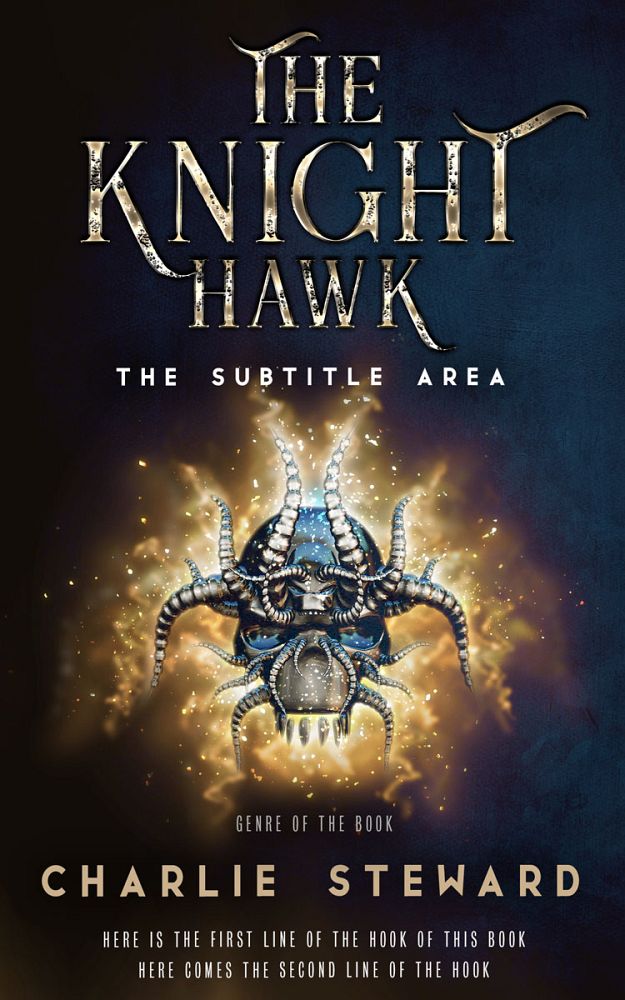 Front view of Shark #21152 - Premade Fantasy Book Cover | BookCoverZone