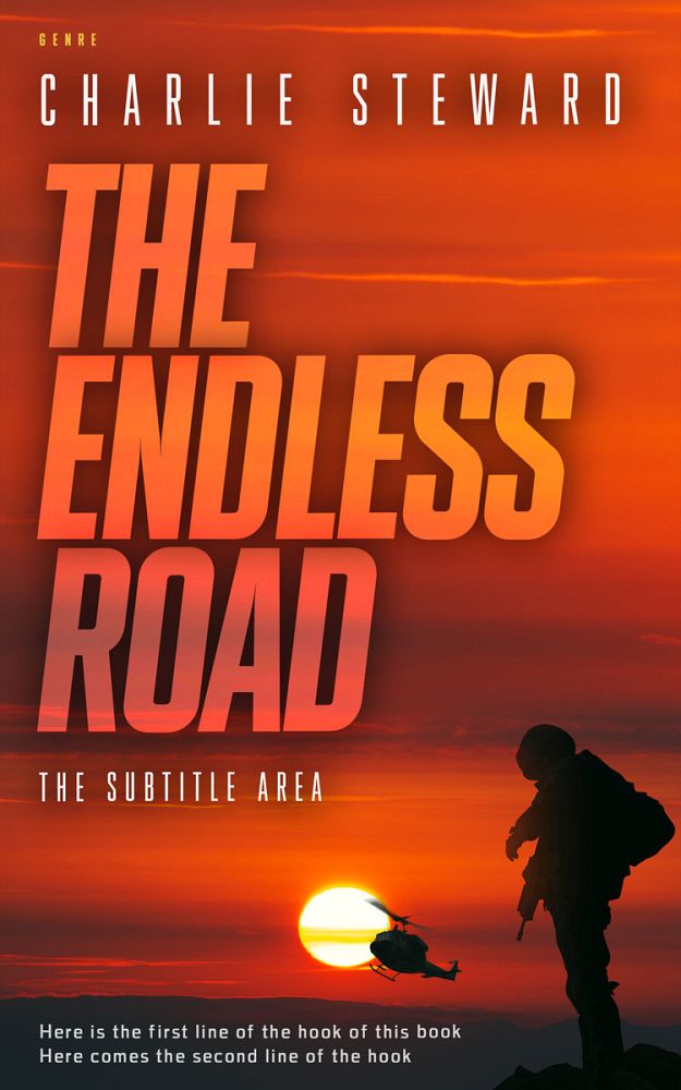 Front view of Orange Roughy #21186 - Premade Action & Adventure Book Cover | BookCoverZone