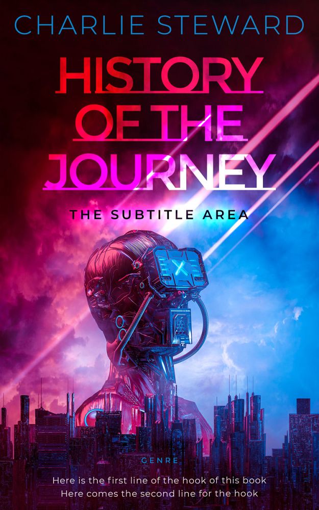 Front view of Hopbush #21336 - Premade Science Fiction Book Cover | BookCoverZone