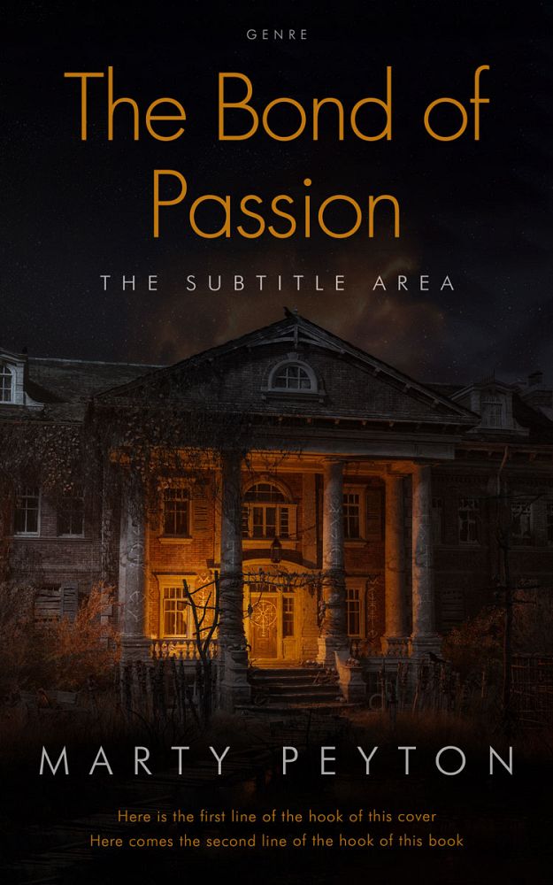 Front view of Gondola #21689 - Premade Horror Book Cover | BookCoverZone