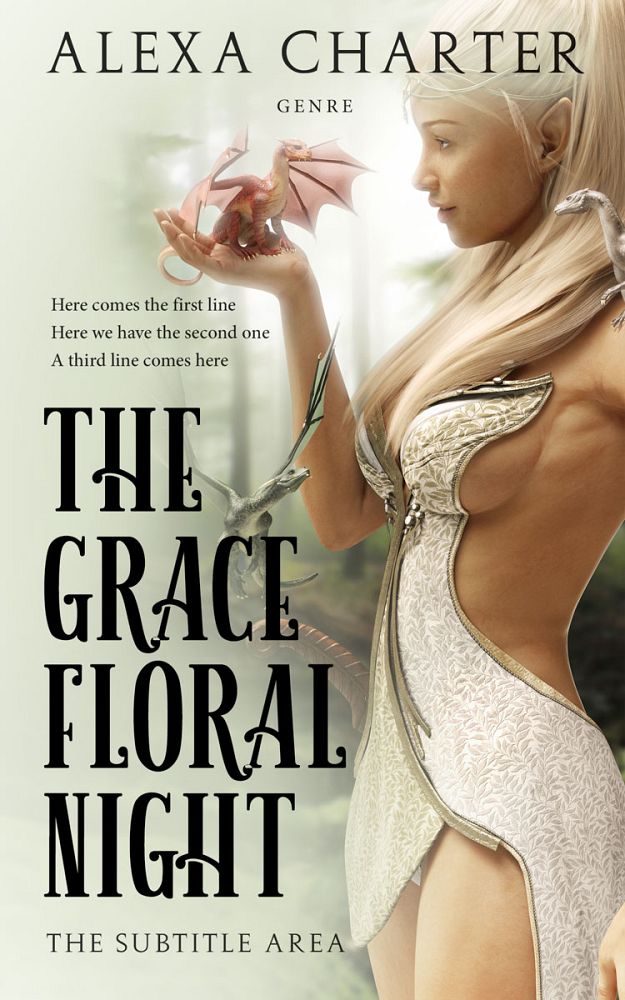 Front view of Moon Mist #21893 - Premade Fantasy Book Cover | BookCoverZone