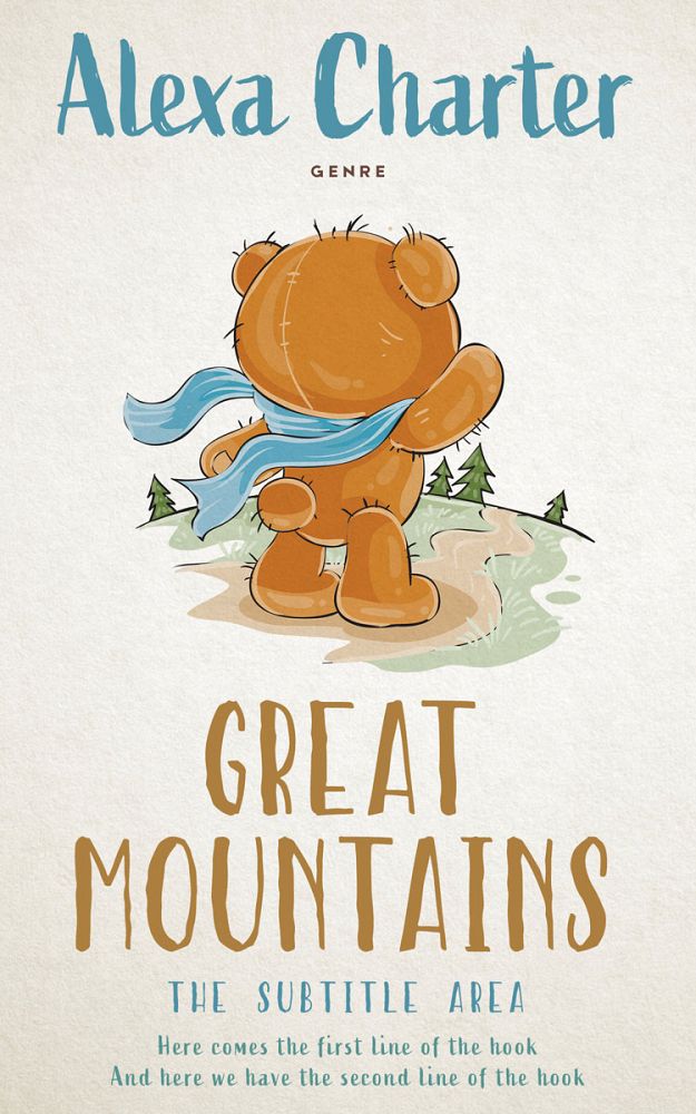Front view of Pampas #21965 - Premade Children Book Cover | BookCoverZone