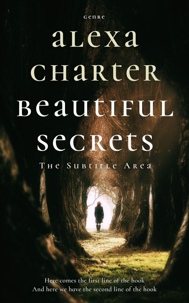 Front view of Hunter Green #22046 - Premade Literary Fiction Book Cover | BookCoverZone