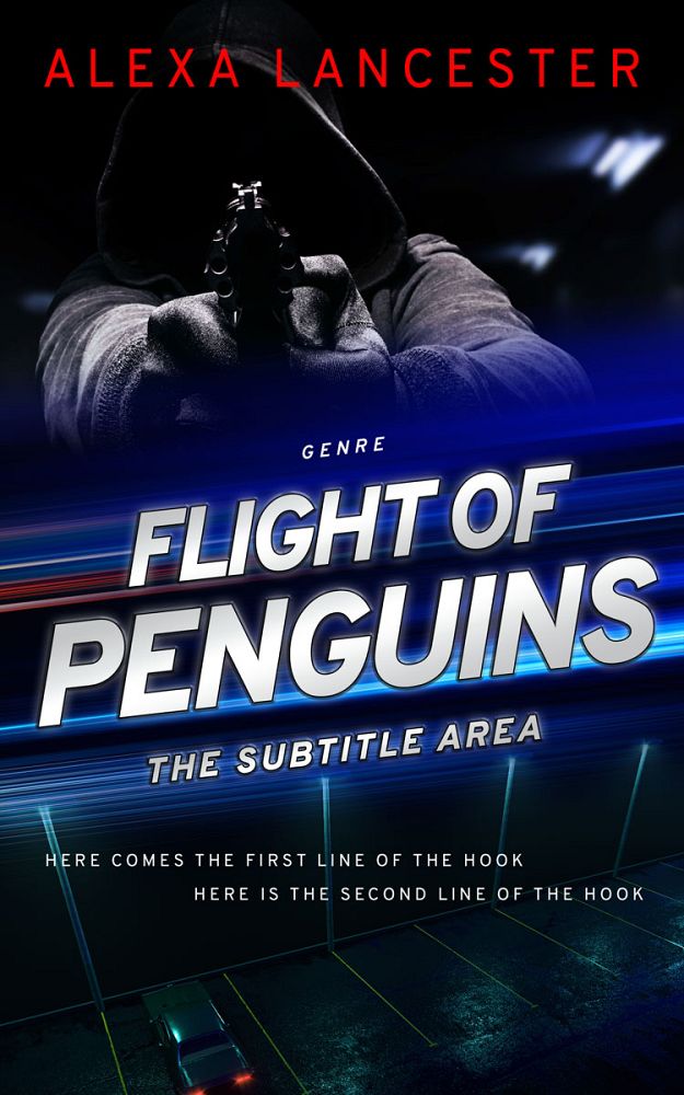 Front view of Ebony #22292 - Premade Action & Adventure Book Cover | BookCoverZone
