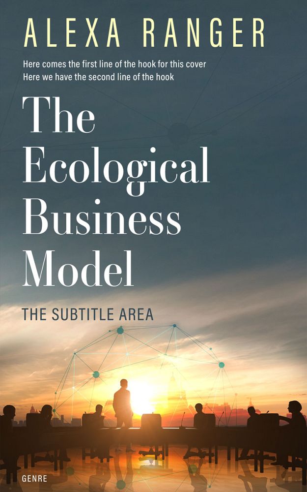 Front view of River Bed #22376 - Premade Business Book Cover | BookCoverZone