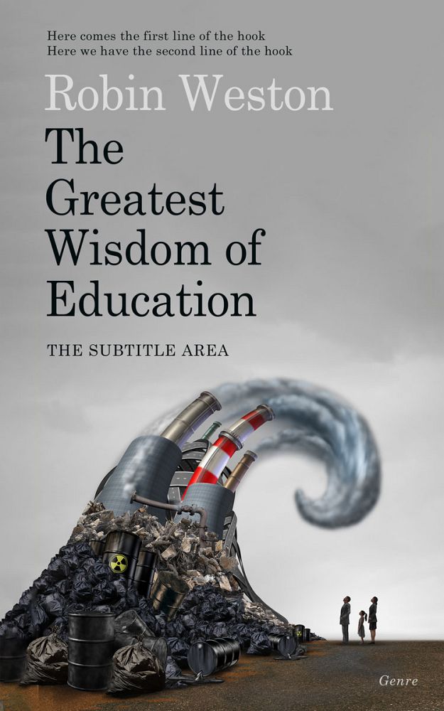 Front view of Edward #22460 - Premade Environment & Ecology Book Cover | BookCoverZone
