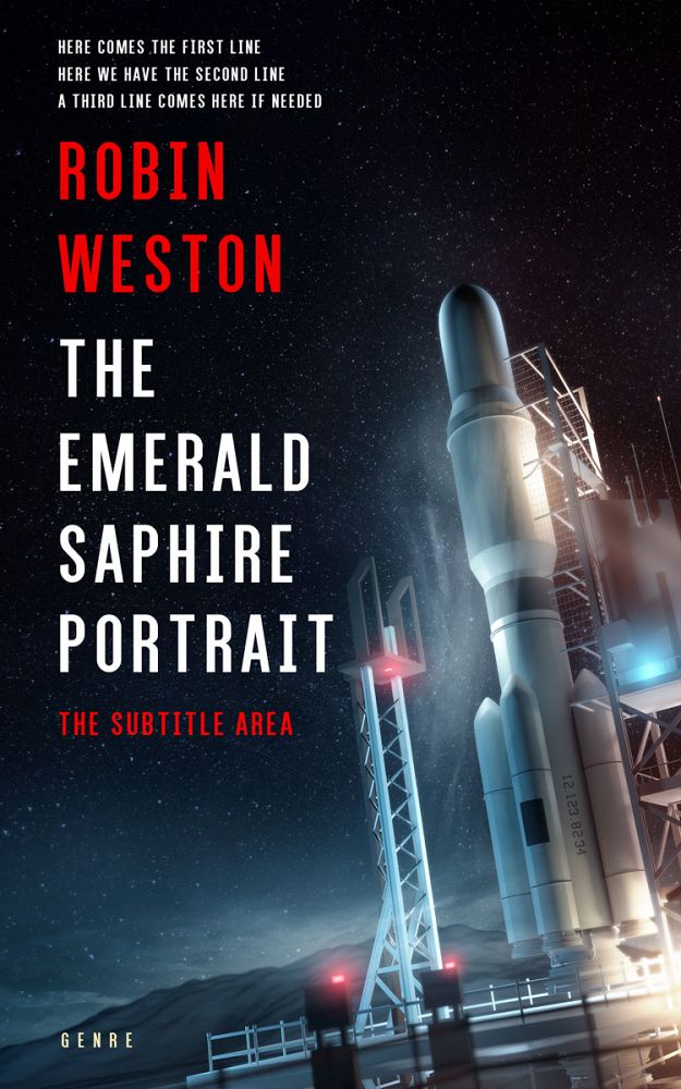 Front view of Mirage #22505 - Premade Science Fiction Book Cover | BookCoverZone