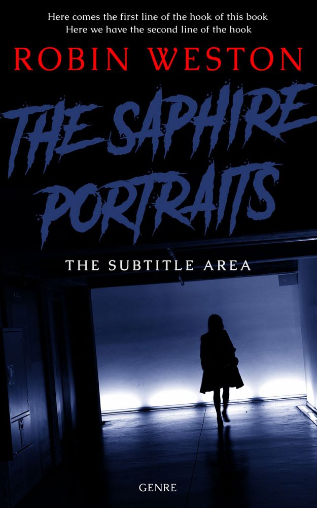 Front view of Ebony #22538 - Premade Mystery & Thriller & Suspense Book Cover | BookCoverZone