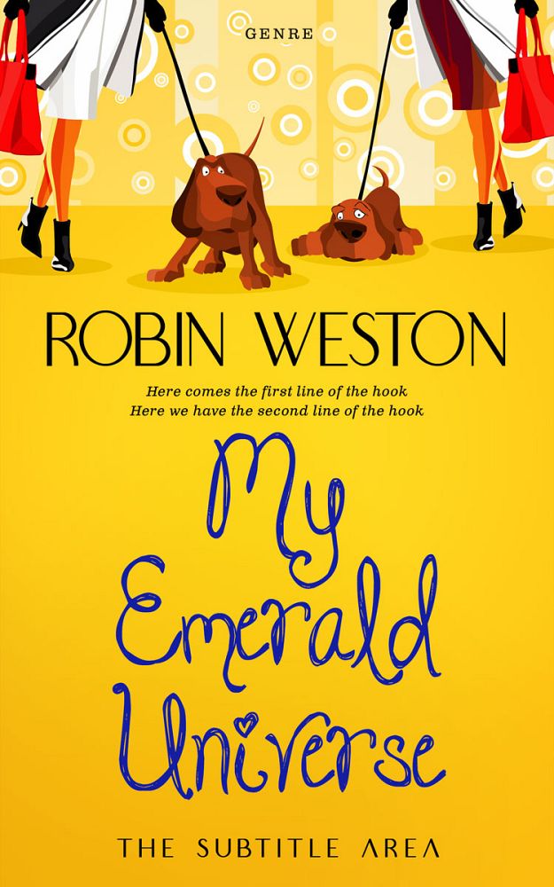 Front view of Lightning Yellow #22659 - Premade Chick Lit Book Cover | BookCoverZone