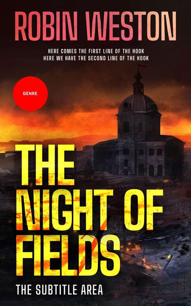 Front view of Fire Bush #22685 - Premade Apocalyptica Book Cover | BookCoverZone