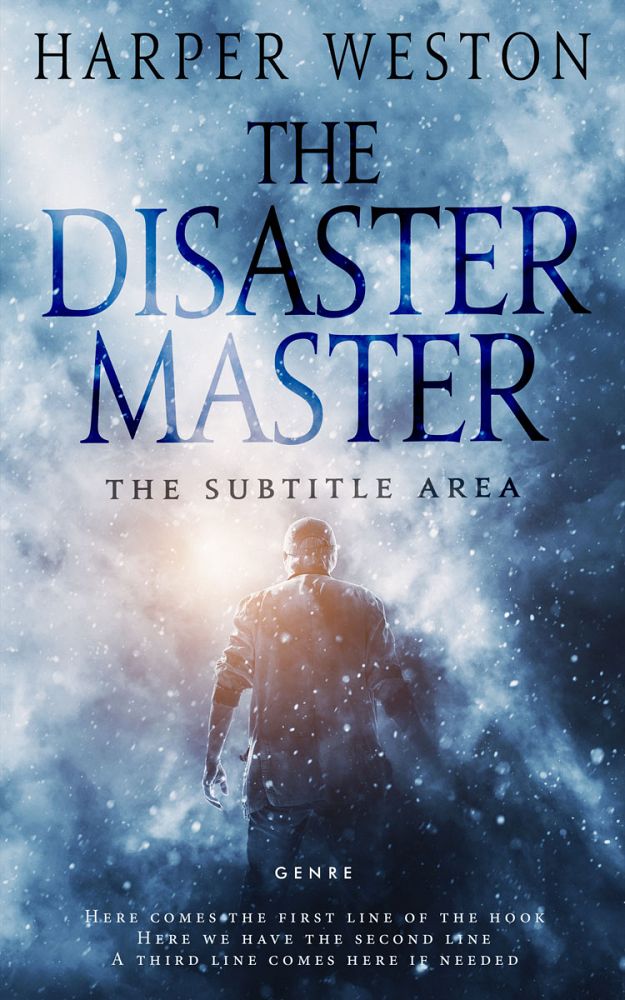 Front view of Bermuda Gray #22845 - Premade Action & Adventure Book Cover | BookCoverZone