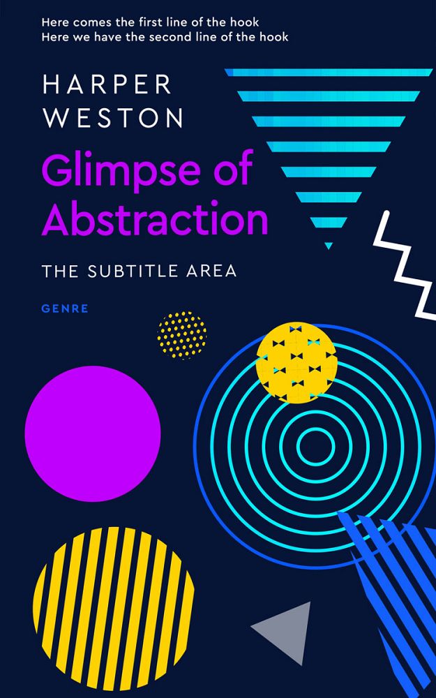 Front view of Deep Cove #22909 - Premade Abstract Book Cover | BookCoverZone