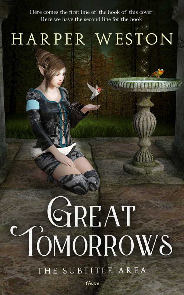 Front view of Zeus #22950 - Premade Fantasy Book Cover | BookCoverZone