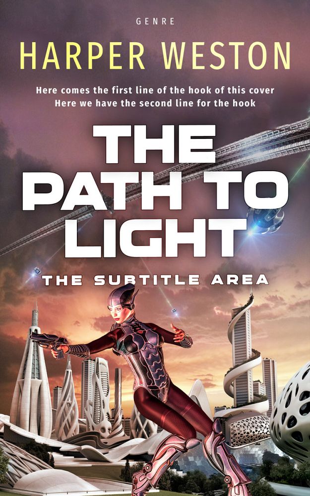 Front view of Russett #23020 - Premade Science Fiction Book Cover | BookCoverZone