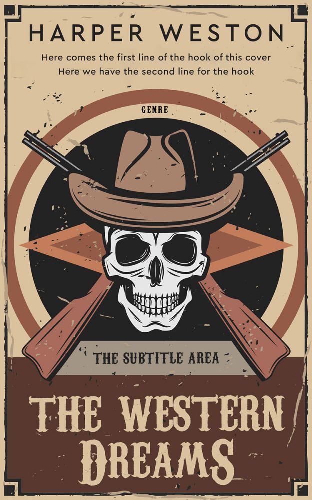 Front view of Sorrell Brown #23031 - Premade Western Book Cover | BookCoverZone