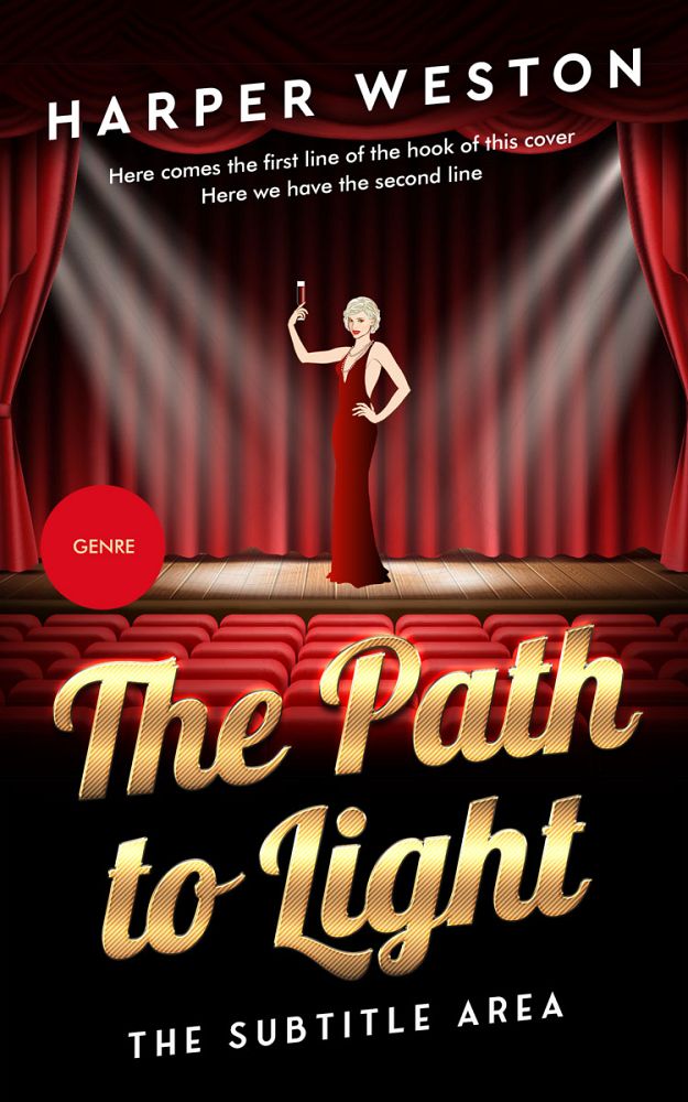 Front view of Japonica #23063 - Premade Chick Lit Book Cover | BookCoverZone