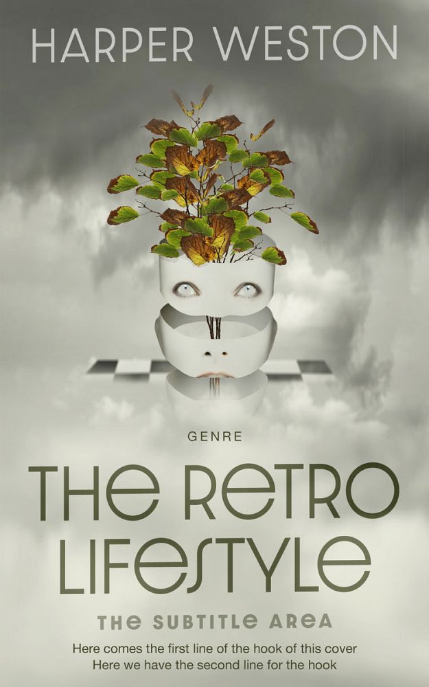 Front view of Kangaroo #23349 - Premade Surreal Book Cover | BookCoverZone