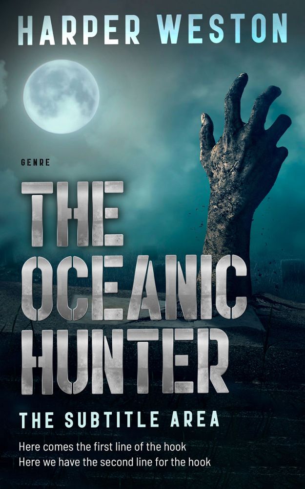 Front view of Gable Green #23412 - Premade Horror Book Cover | BookCoverZone