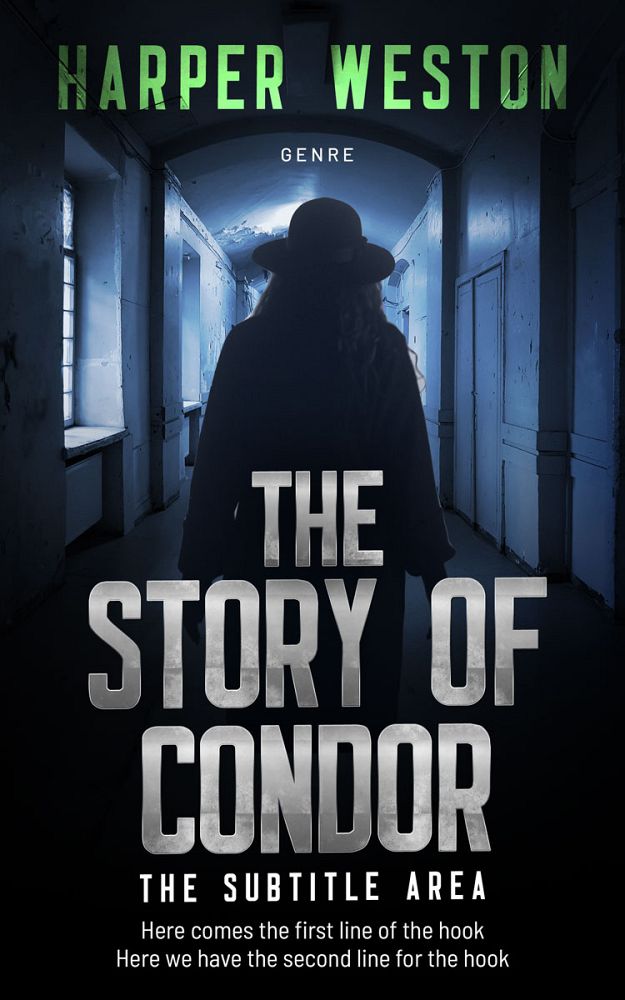 Front view of Bunker #23471 - Premade Mystery & Thriller & Suspense Book Cover | BookCoverZone