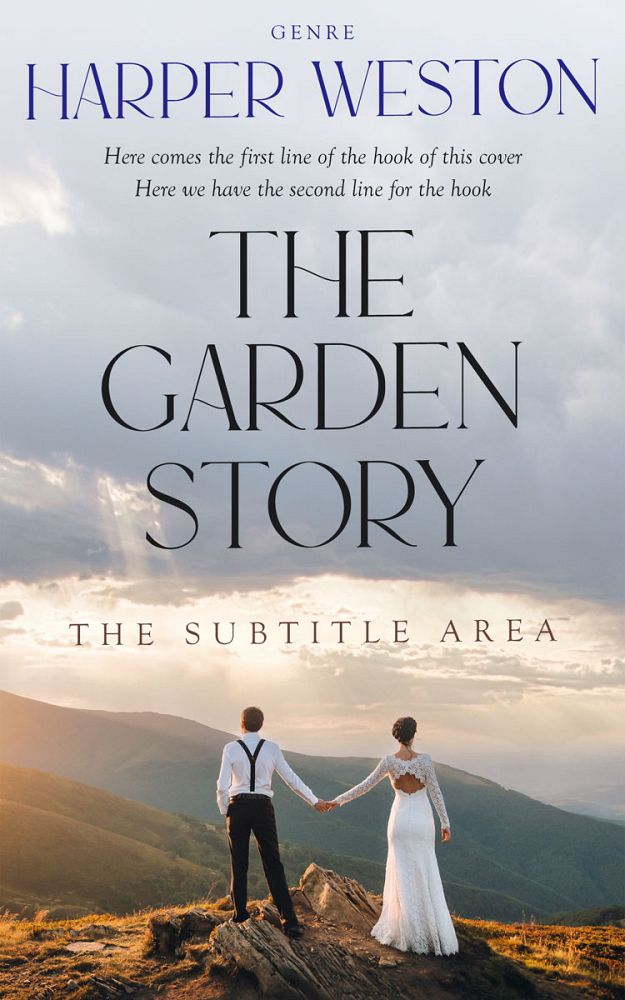Front view of Pale Slate #23533 - Premade Romance Book Cover | BookCoverZone