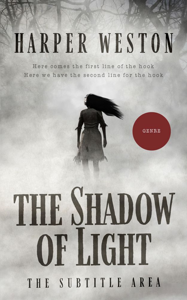 Front view of Gray Nickel #23655 - Premade Horror Book Cover | BookCoverZone
