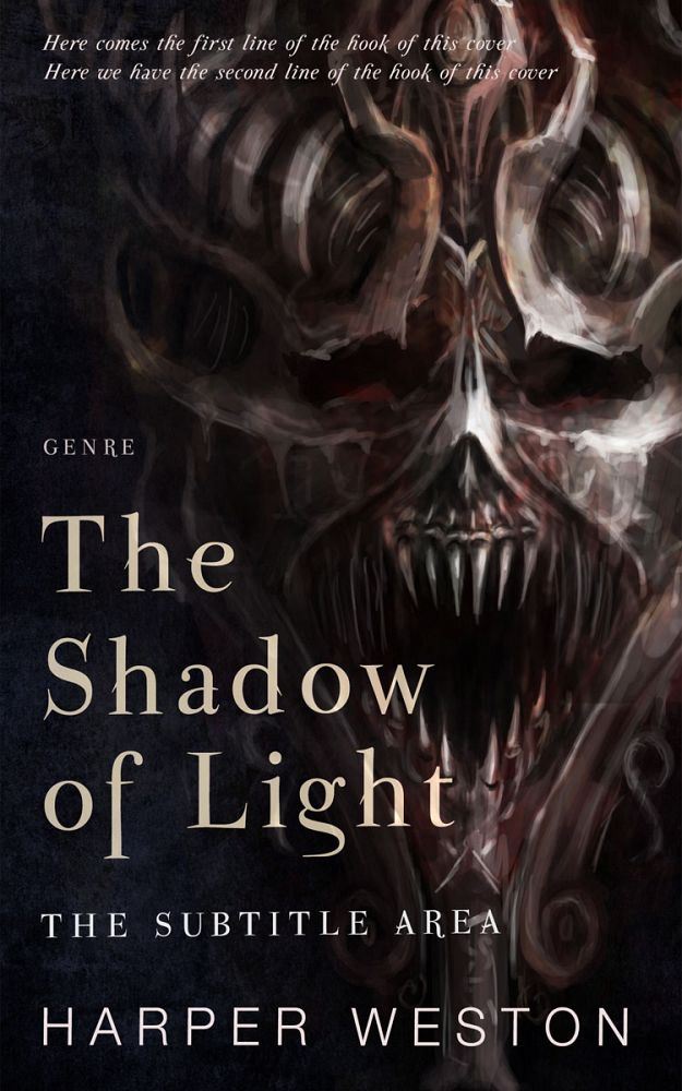 Front view of Cod Gray #23706 - Premade Horror Book Cover | BookCoverZone
