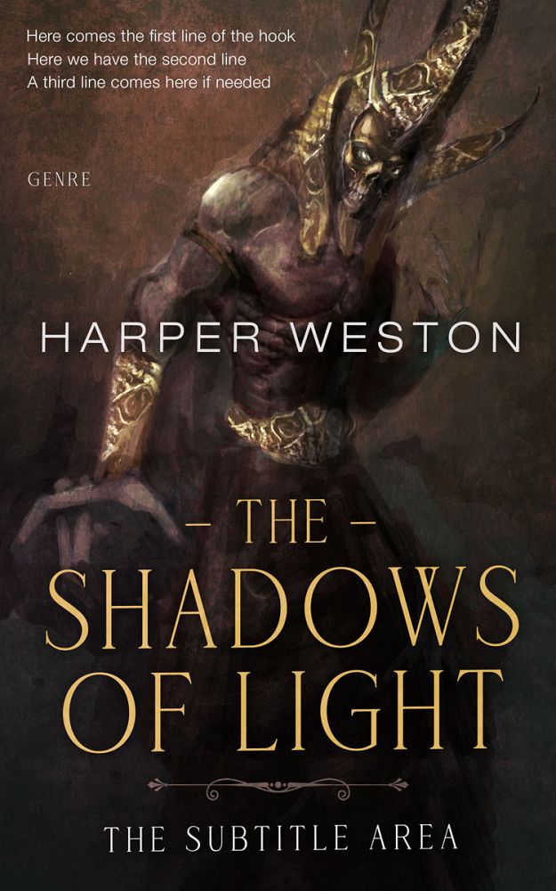 Front view of Cocoa Brown #23720 - Premade Fantasy Book Cover | BookCoverZone