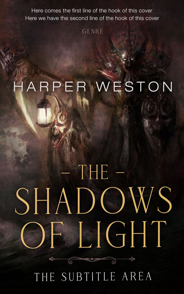 Front view of Cocoa Brown #23721 - Premade Fantasy Book Cover | BookCoverZone