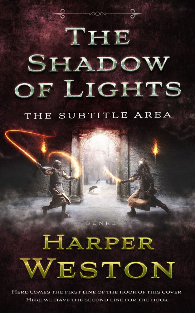 Front view of Cocoa Brown #23748 - Premade Fantasy Book Cover | BookCoverZone