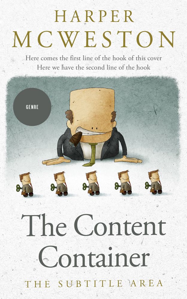 Front view of Cararra #23842 - Premade Business Book Cover | BookCoverZone