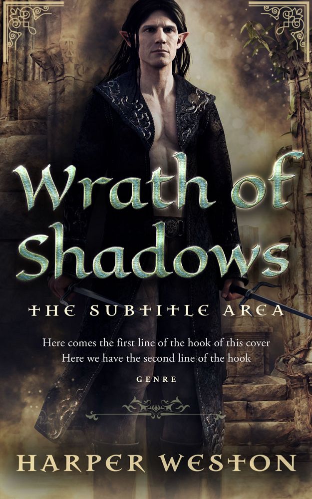 Front view of Thunder #23876 - Premade Fantasy Book Cover | BookCoverZone