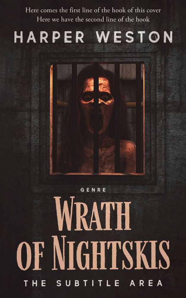 Front view of Cocoa Brown #23885 - Premade Horror Book Cover | BookCoverZone