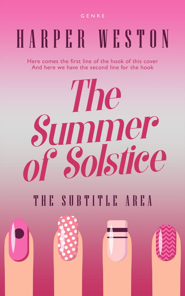 Front view of Cavern Pink #23966 - Premade Chick Lit Book Cover | BookCoverZone