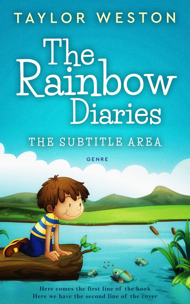 Front view of Java #24029 - Premade Children Book Cover | BookCoverZone